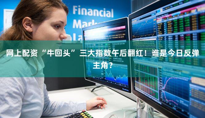 网上配资 “牛回头” 三大指数午后翻红！谁是今日反弹主角？