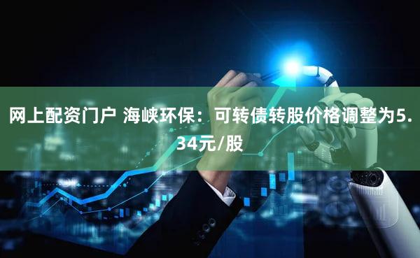 网上配资门户 海峡环保：可转债转股价格调整为5.34元/股