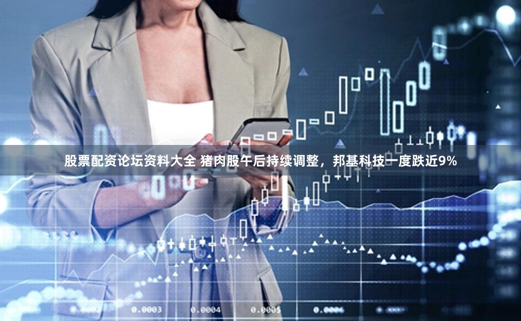 股票配资论坛资料大全 猪肉股午后持续调整，邦基科技一度跌近9%