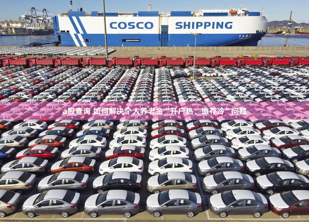 a股查询 如何解决个人养老金“开户热、缴存冷”问题