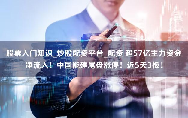 股票入门知识_炒股配资平台_配资 超57亿主力资金净流入！中国能建尾盘涨停！近5天3板！