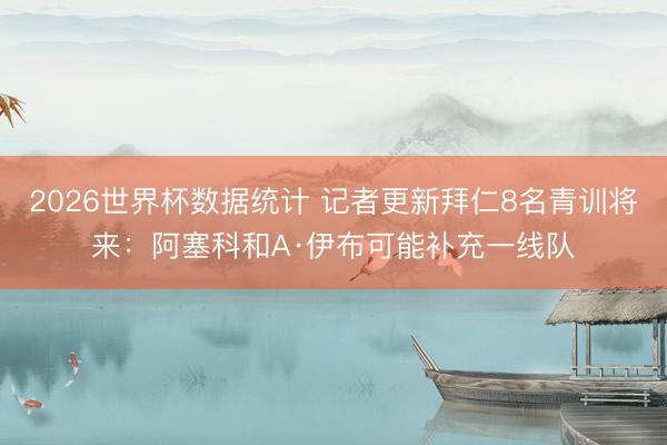 2026世界杯数据统计 记者更新拜仁8名青训将来:阿塞科和A·伊布可能补充一线队